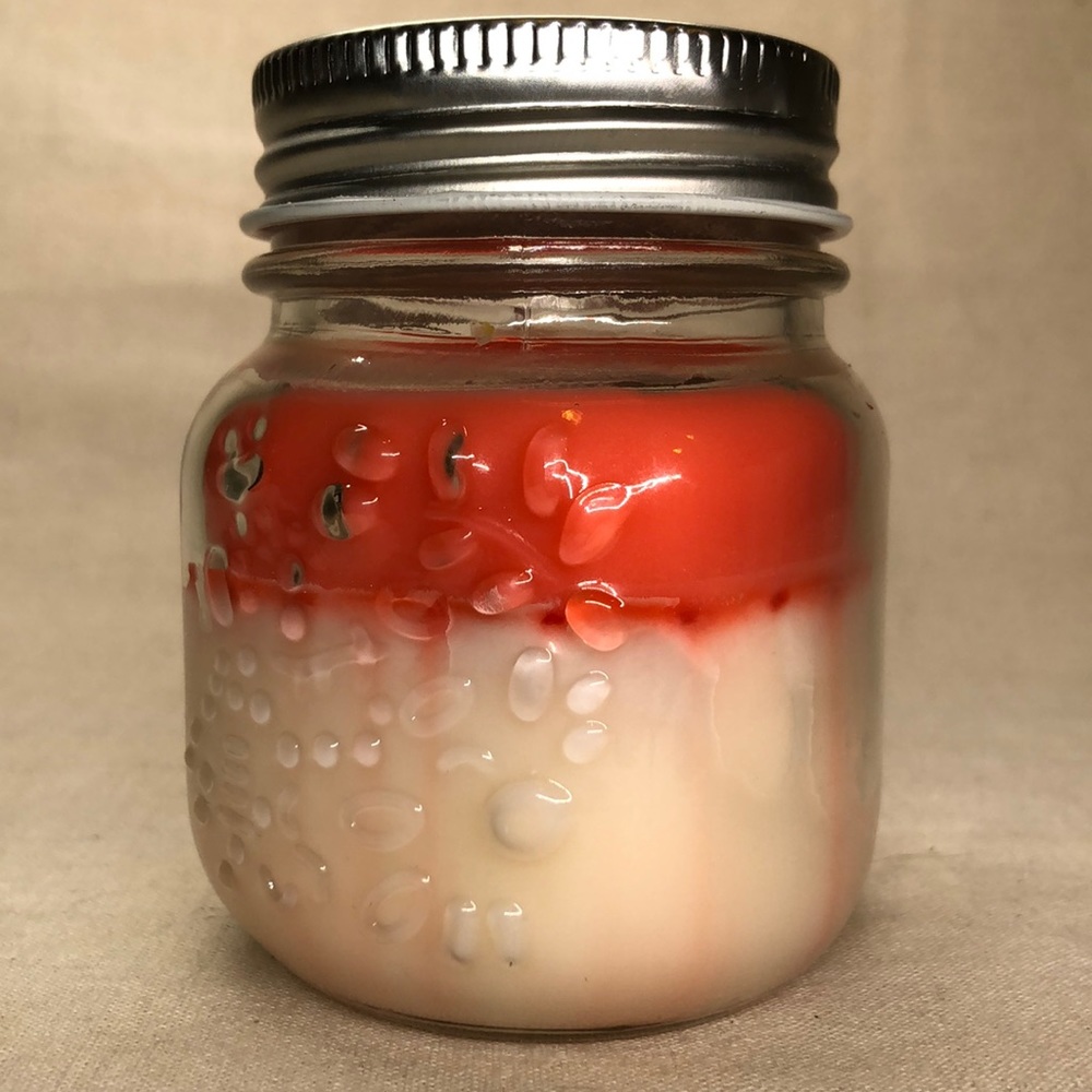 Handmade soy candle orchid grass scent